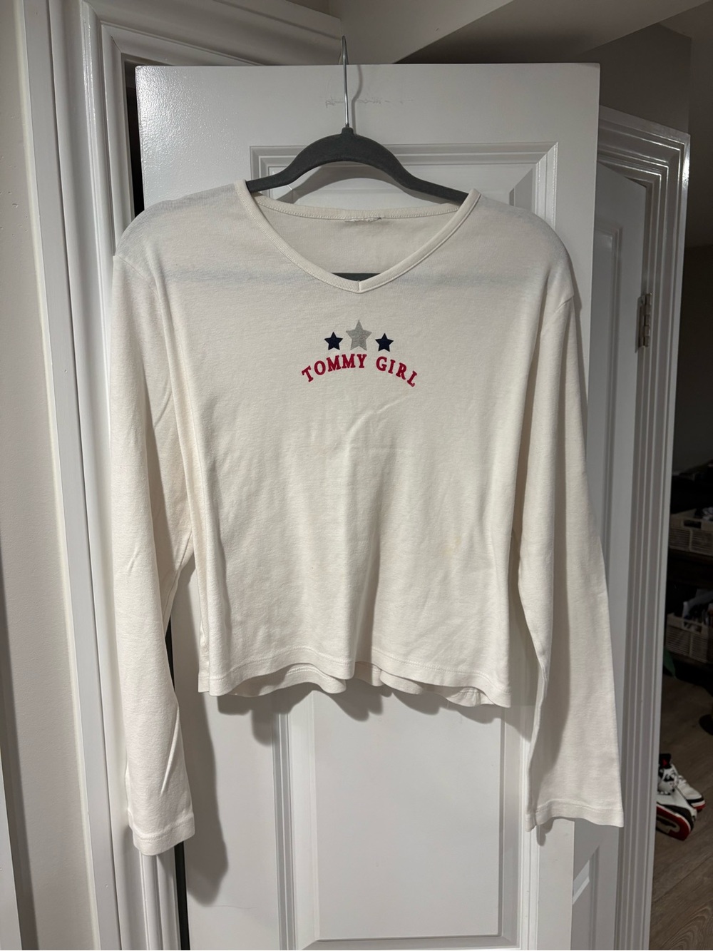 Tommy Hilfiger Tommy Girl Cream Long-Sleeve Tee